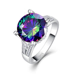 ULTRA MYSTICAL RAINBOW BEJEWELED STERLING SILVER RING