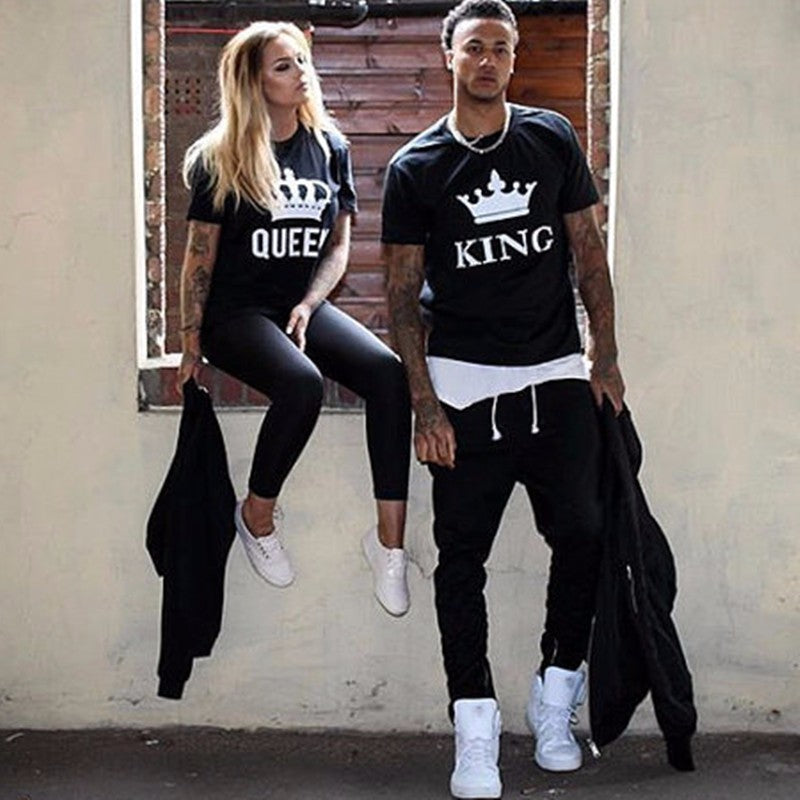 HER KING HIS QUEEN COUPLES T-SHIRTS