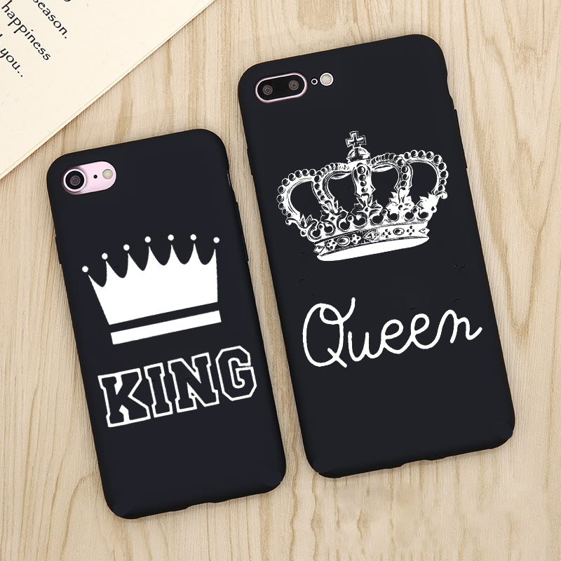 CUTE HER KING & HIS QUEEN PHONE CASES