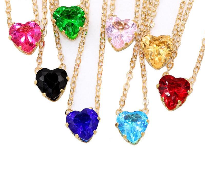 Beautiful Crystal Heart Necklaces
