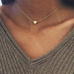 Gold Plated Heart Chain Necklace