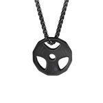 Titanium Stainless Steel Fitness Gym Necklace