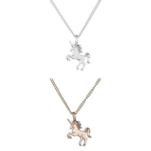 Gold & Siver Unicorn Necklace