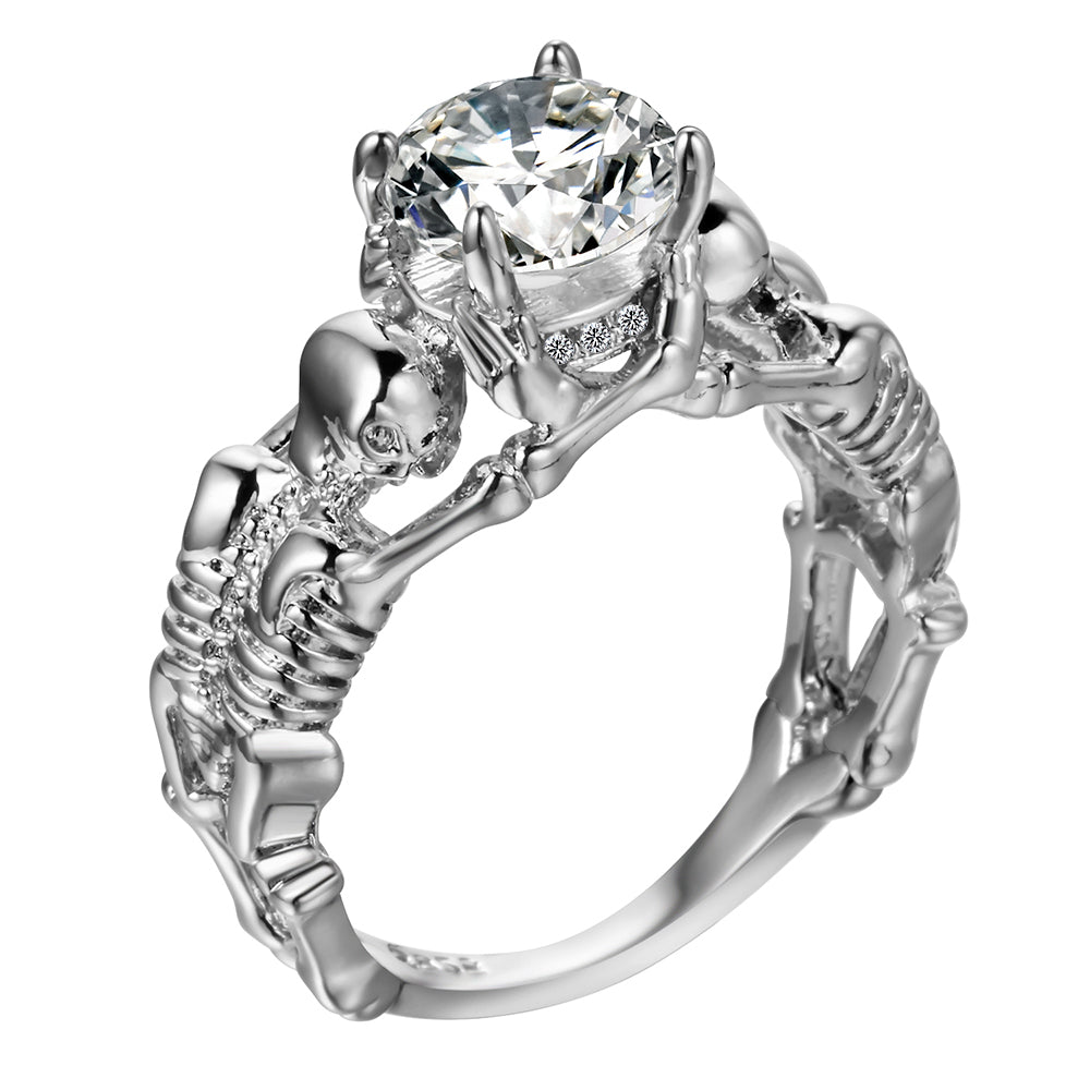 Skeletons Two Lovers Ring