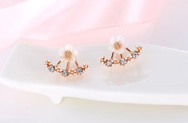 Cherry Blossoms Flower Stud Earrings