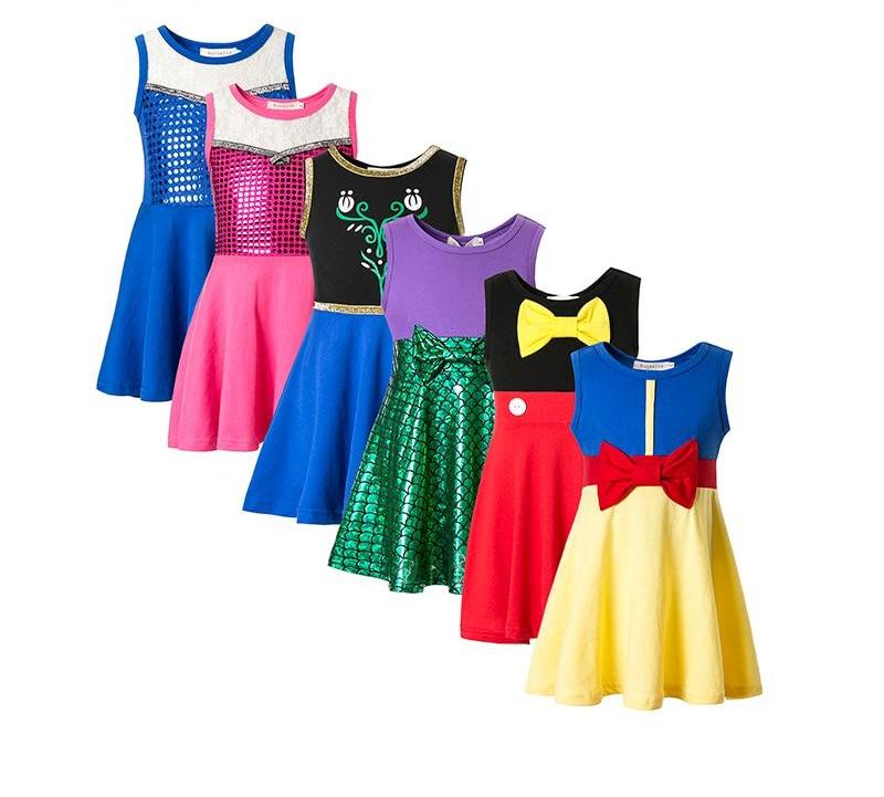 Girls Kids Disney Princess Dress