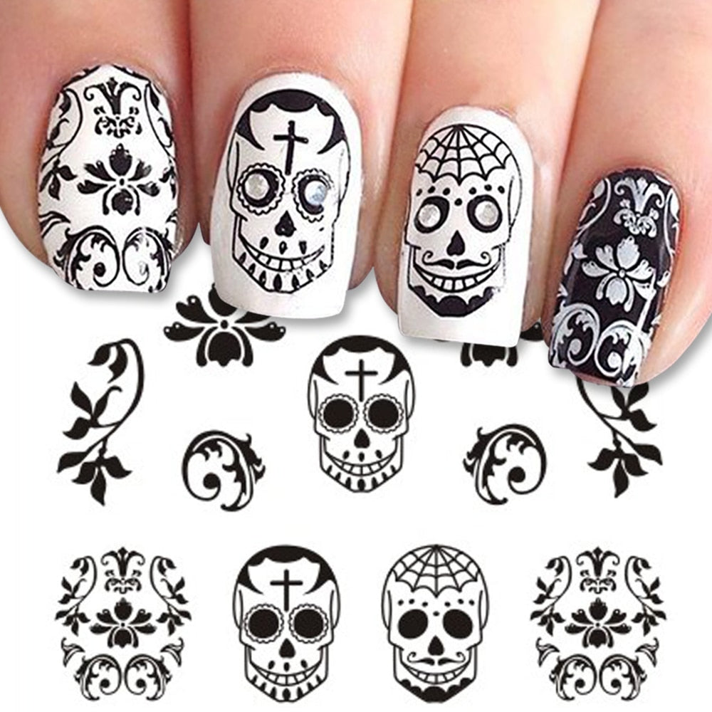 1 Sheet of Decal Skull Nail Stickers (FREE - Limited Offer)