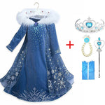 Snow Queen Elsa & Princess Anna Costume Dress
