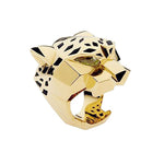 Stylish Gold Plated Jaguar Ring