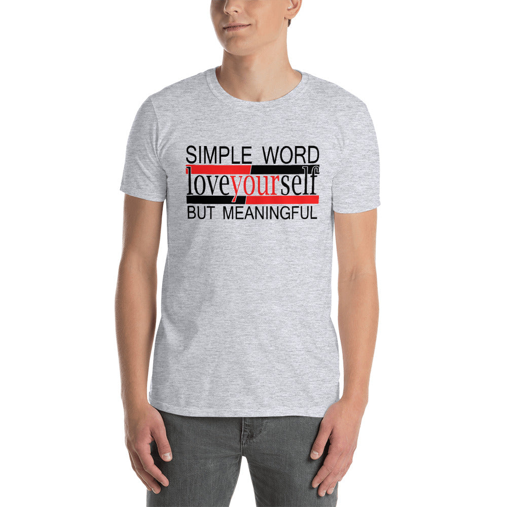 LoveYourSelf Men White/Sports Grey Color