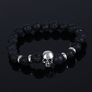 LAVA STONE SKULL BRACELETS