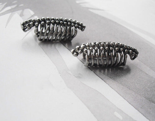 STYLISH SKULL SPINE EARRINGS ( NO PIERCED EARS )