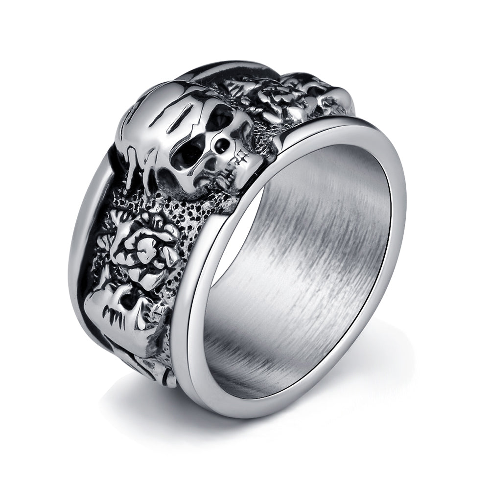 Rock n Roll Skull Ring