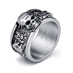 Rock n Roll Skull Ring