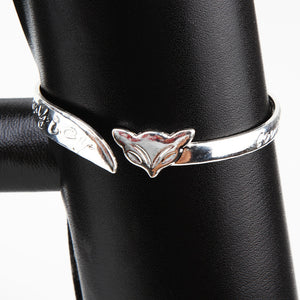 Sterling Silver Plated Fox Bracelet