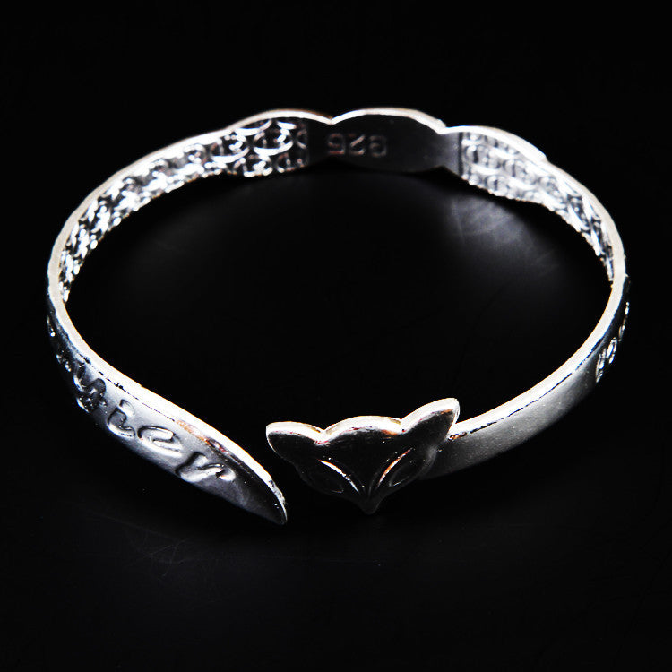 Sterling Silver Plated Fox Bracelet