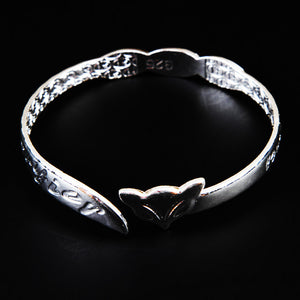 Sterling Silver Plated Fox Bracelet
