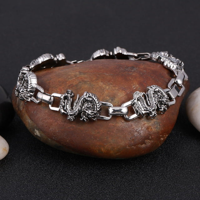 Ancient Skull Chain Bracelet