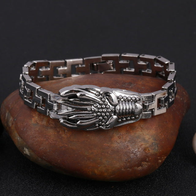 Ancient Skull Chain Bracelet
