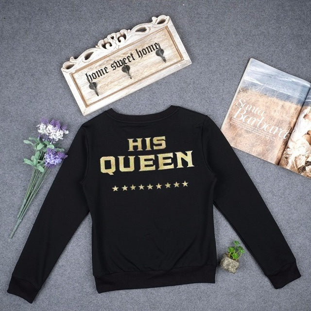 THE KING & HIS QUEEN COUPLES SWEAT SHIRT