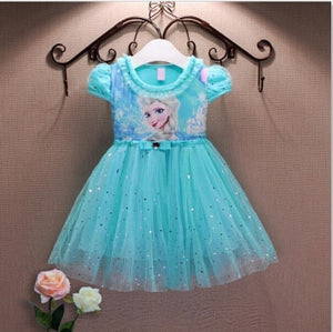Girl's Frozen Princess Anna & Elsa Dress