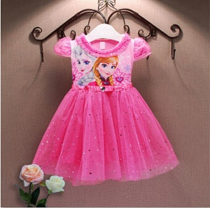 Girl's Frozen Princess Anna & Elsa Dress