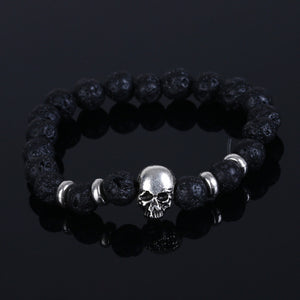 LAVA STONE SKULL BRACELETS