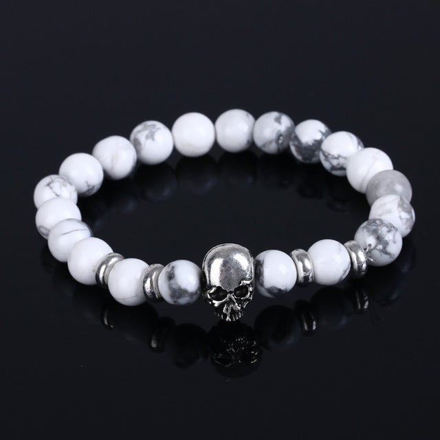 LAVA STONE SKULL BRACELETS