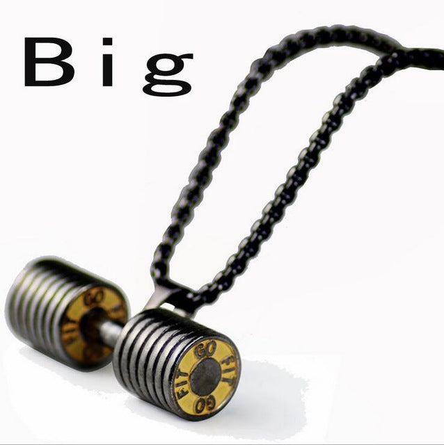 Awesome Dumbbell Fitness Necklace