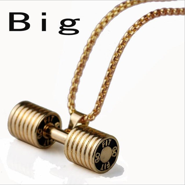 Awesome Dumbbell Fitness Necklace
