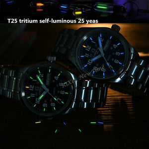 LUMINOUS STAINLESS STEEL WATERPROOF WATCH