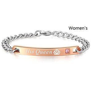ULTRA BRACELETS 2 PIECES FOR MEN AND FOR WOMEN "HER KING HIS QUEEN"