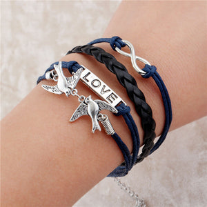 Fashionable Infinite Bracelet Set