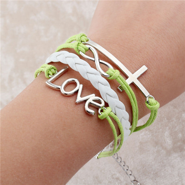 Fashionable Infinite Bracelet Set