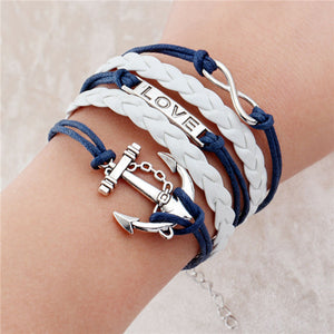 Fashionable Infinite Bracelet Set
