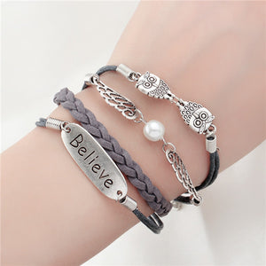 Fashionable Infinite Bracelet Set