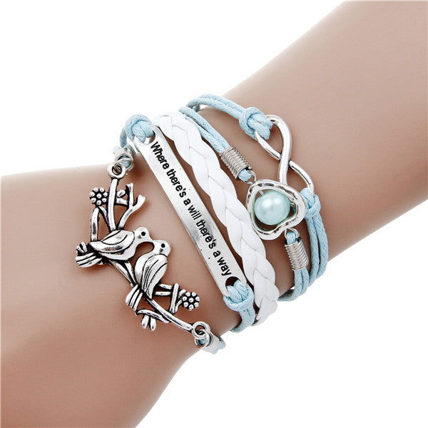 Fashionable Infinite Bracelet Set