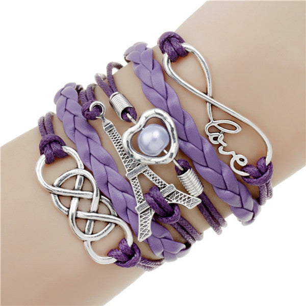 Fashionable Infinite Bracelet Set