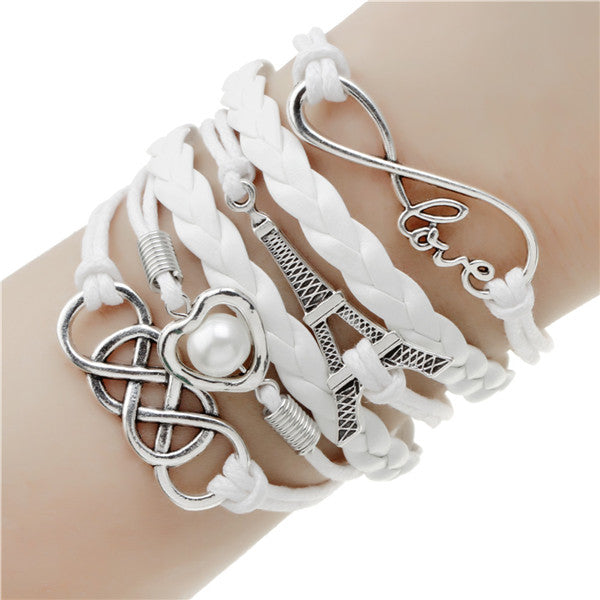 Fashionable Infinite Bracelet Set