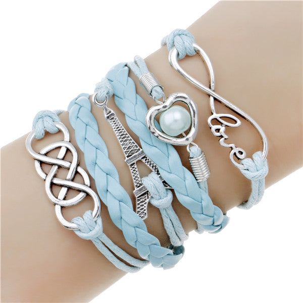 Fashionable Infinite Bracelet Set