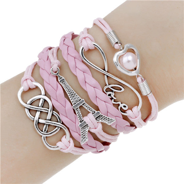 Fashionable Infinite Bracelet Set