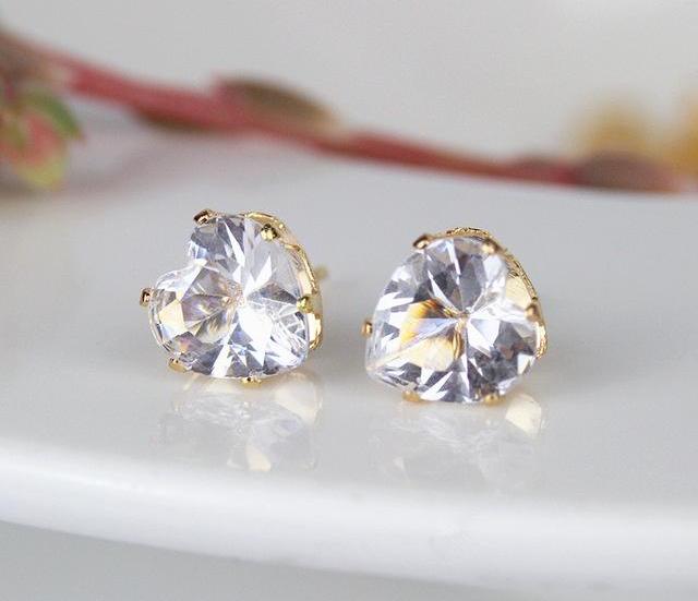 Shiny Heart Earrings