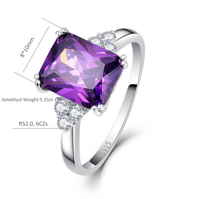 VINTAGE PURPLE NATURE STONE RING