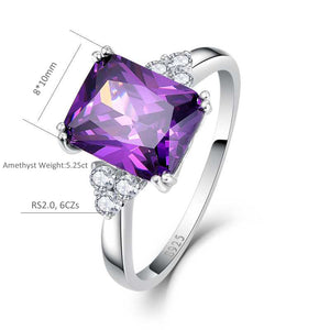 VINTAGE PURPLE NATURE STONE RING