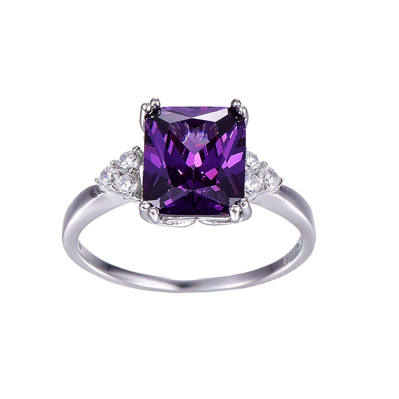 VINTAGE PURPLE NATURE STONE RING