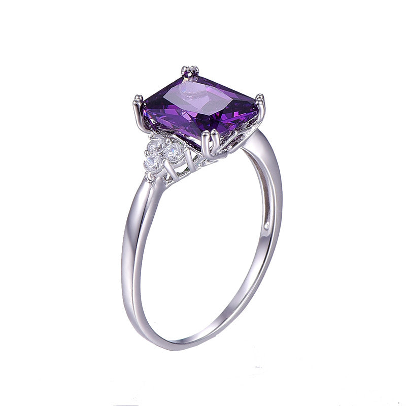 VINTAGE PURPLE NATURE STONE RING