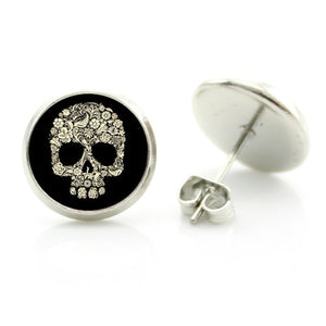 ARTSY SKULL HEAD EARRINGS