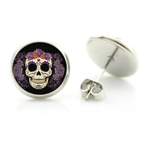 ARTSY SKULL HEAD EARRINGS
