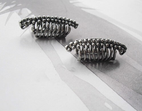 STYLISH SKULL SPINE EARRINGS ( NO PIERCED EARS )