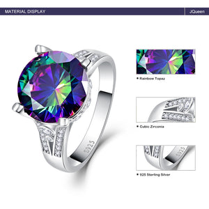ULTRA MYSTICAL RAINBOW BEJEWELED STERLING SILVER RING